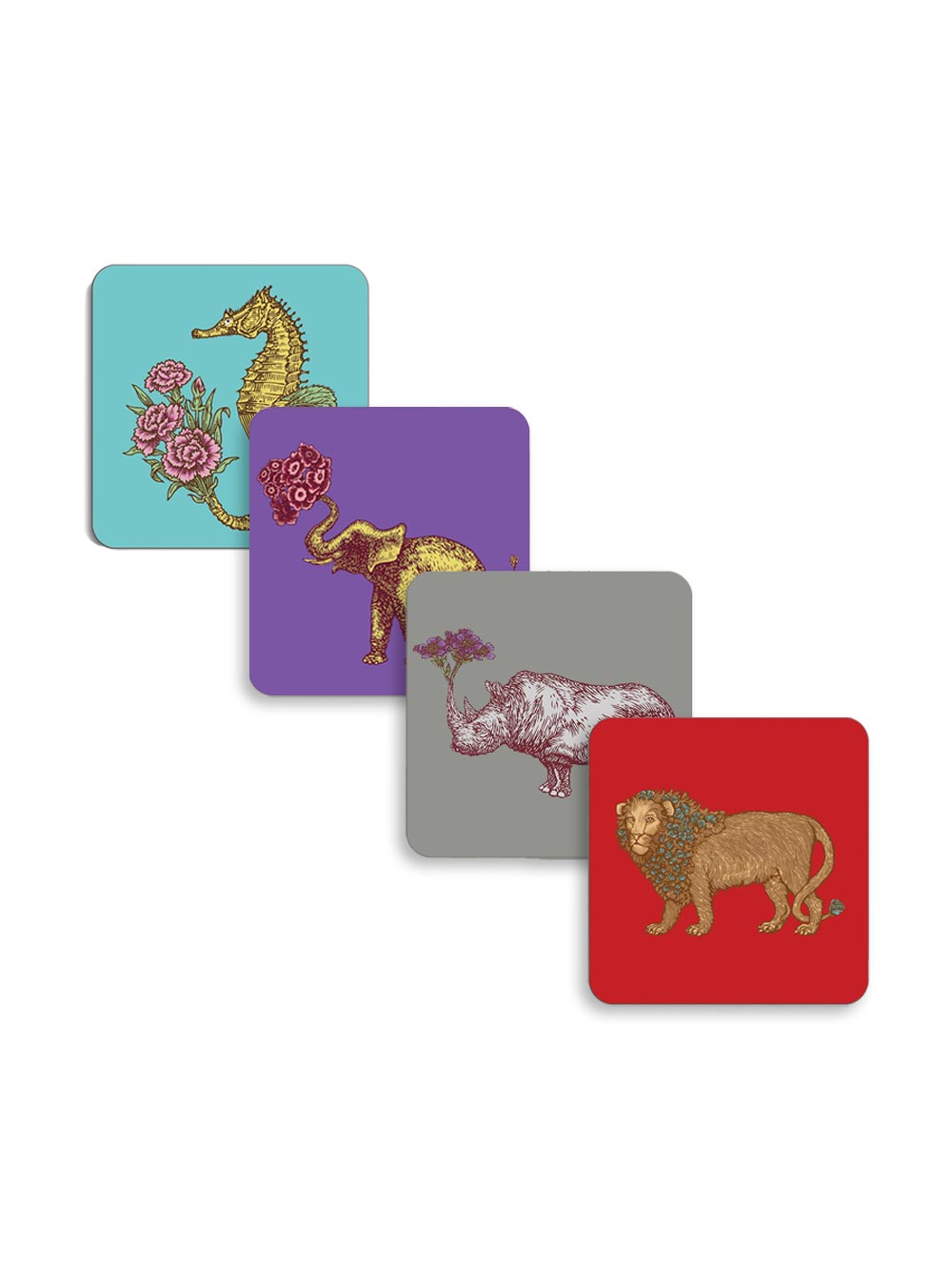 Animal Coasters Set of 4