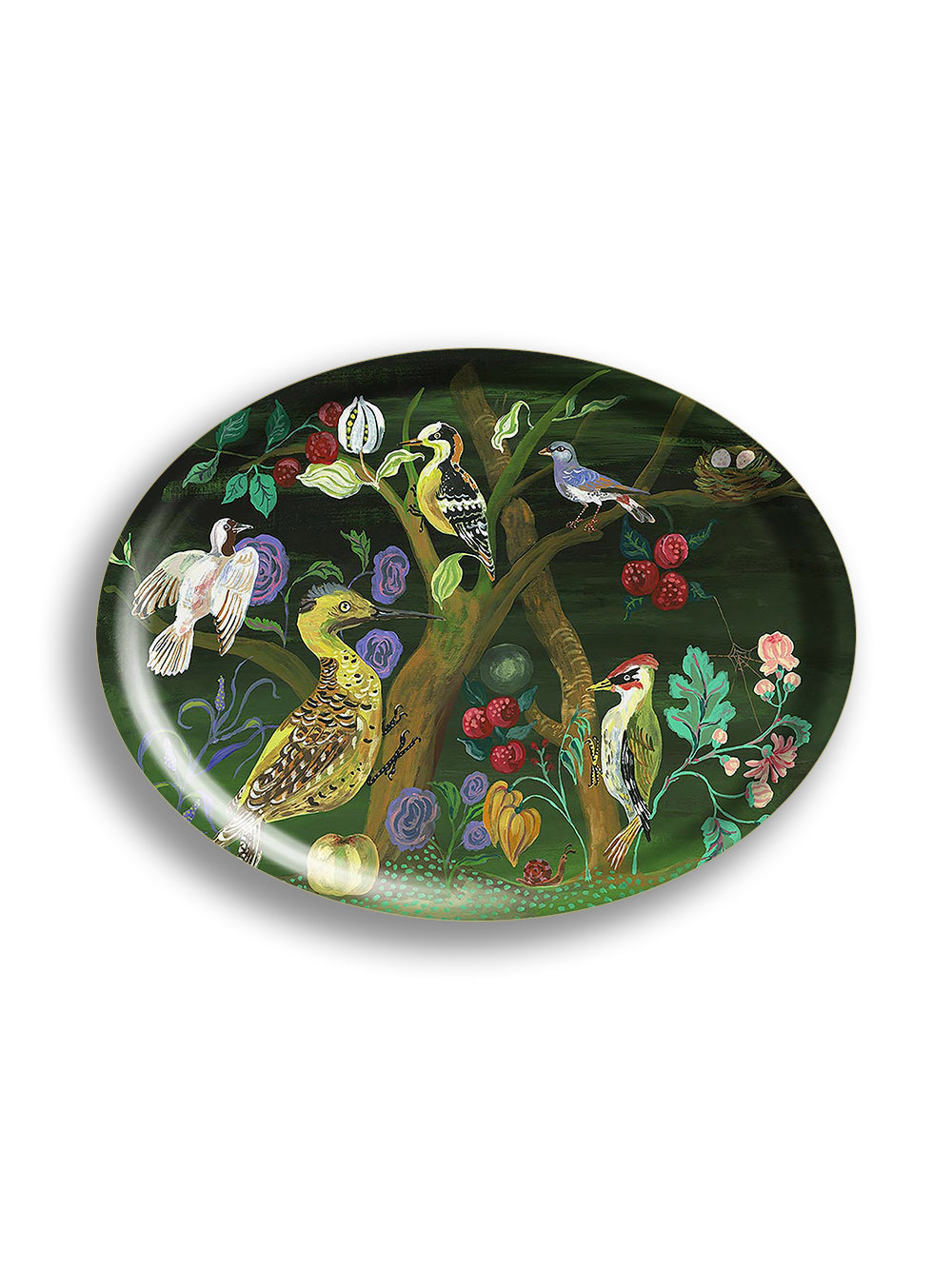 Who's Nest Is This Oval Tray