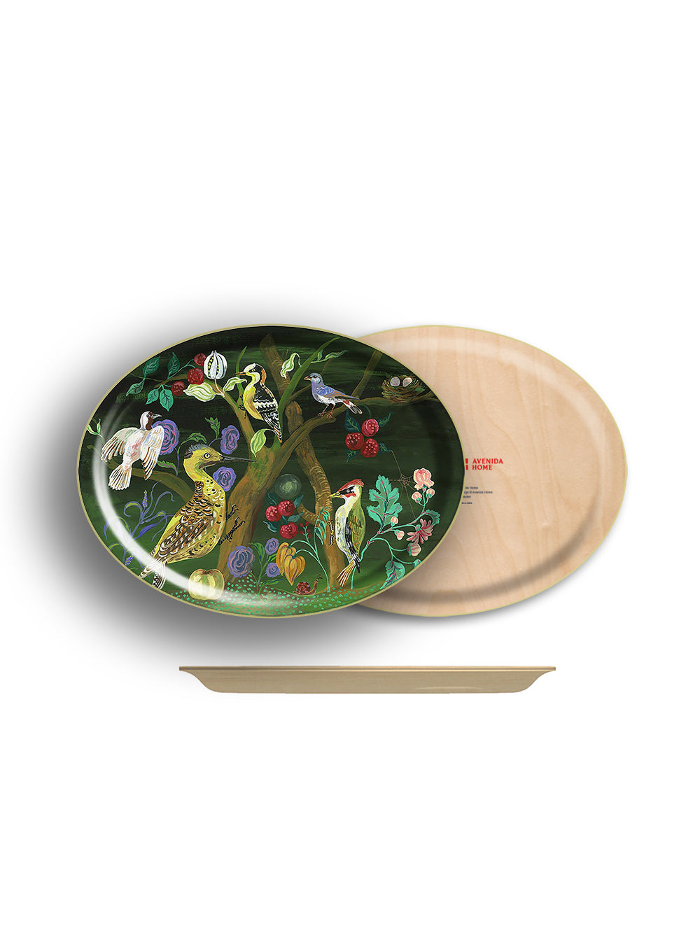 Who's Nest Is This Oval Tray