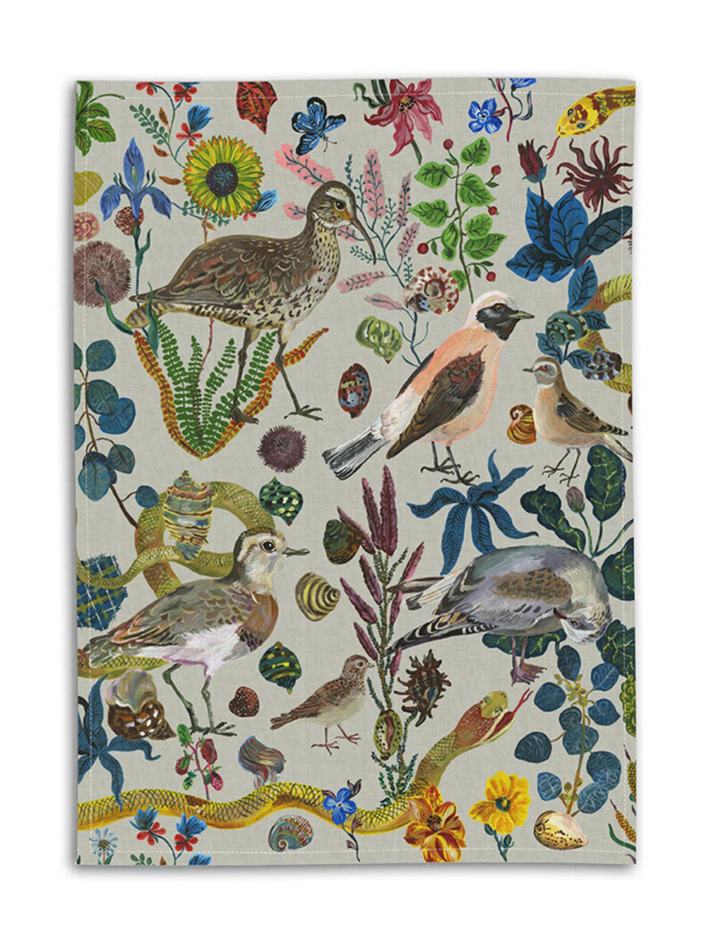 Birds In The Dunes Tea Towel