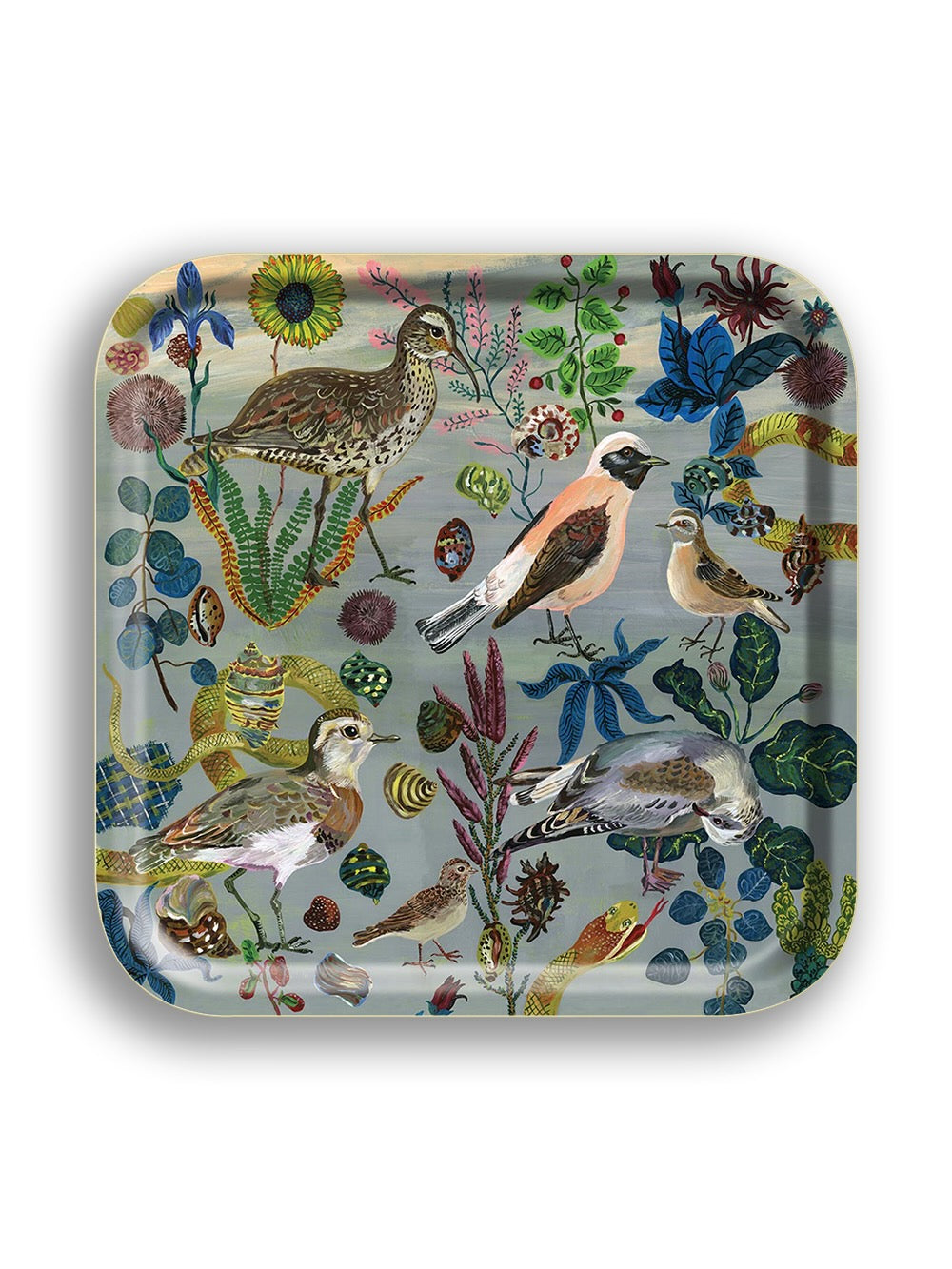 Birds In The Dunes Birchwood Tray