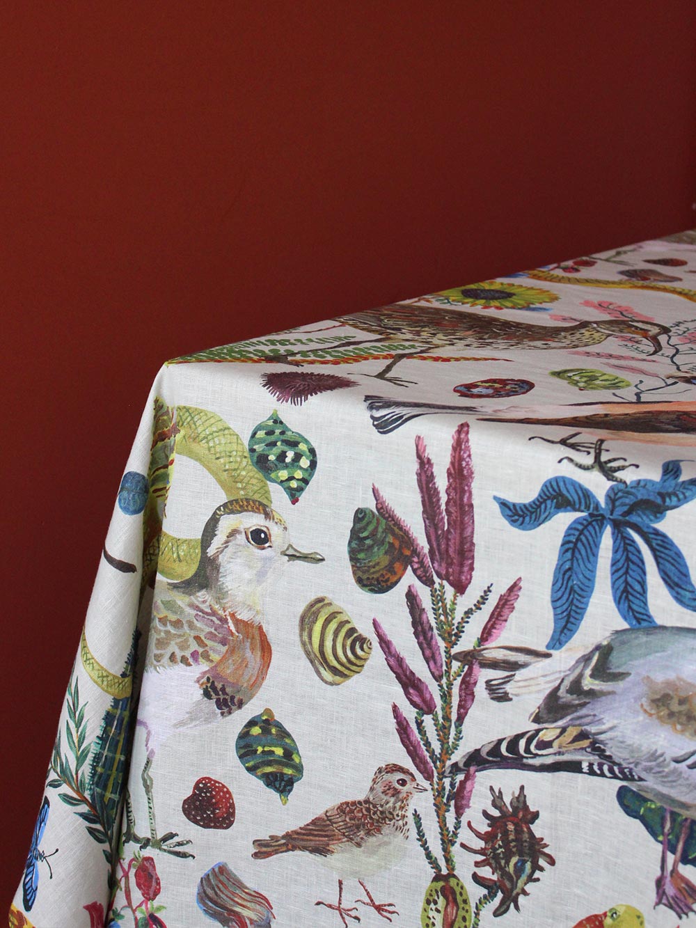 Birds In The Dunes 1.5 x 2m Linen Tablecloth