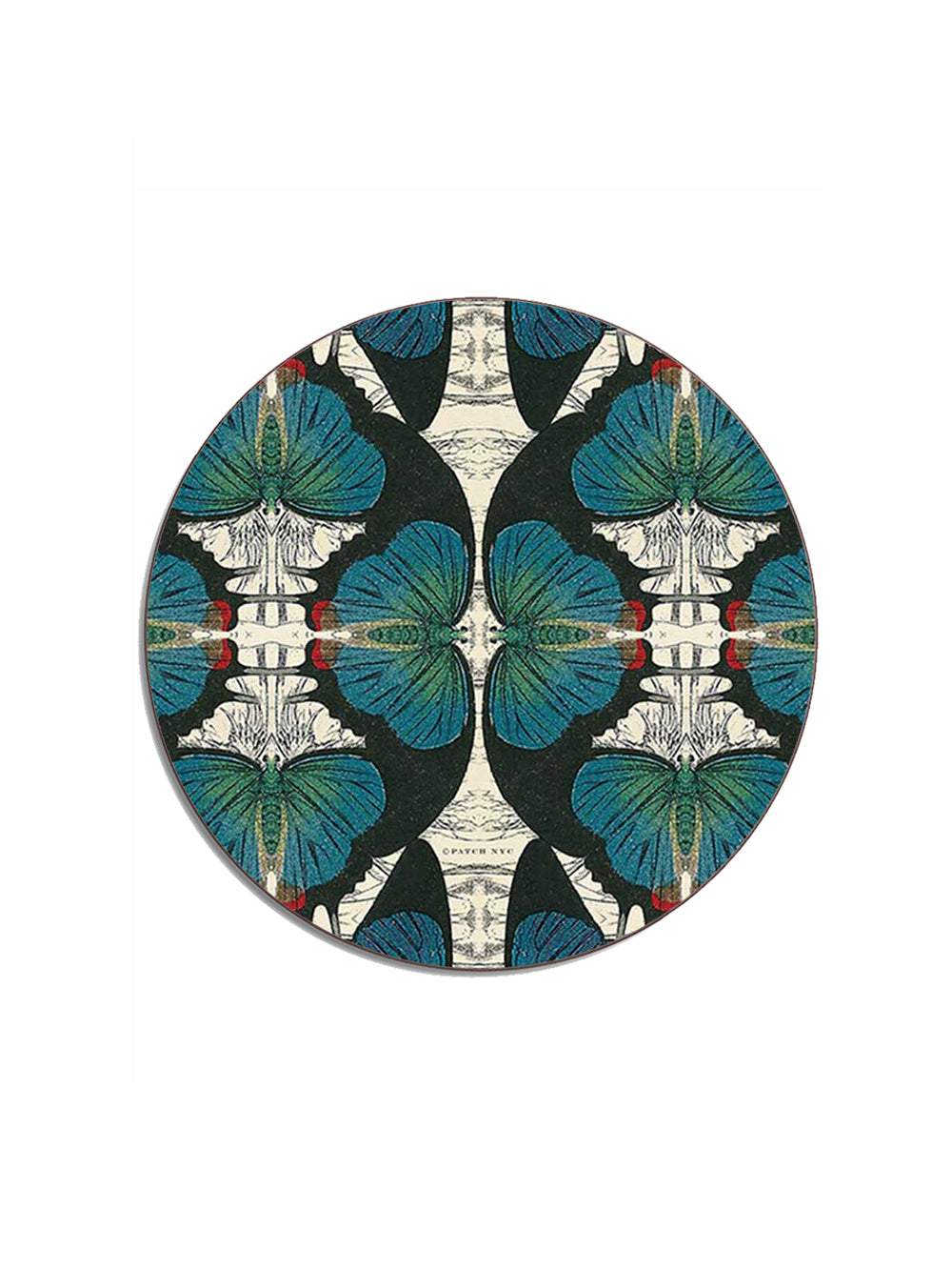 Blue Butterfly Round Luncheon Placemat