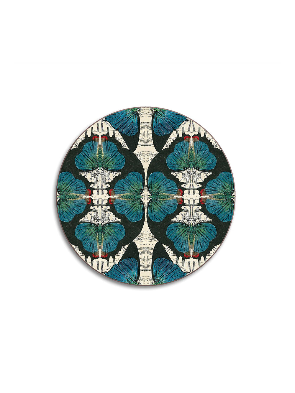 Blue Butterfly Round Coaster