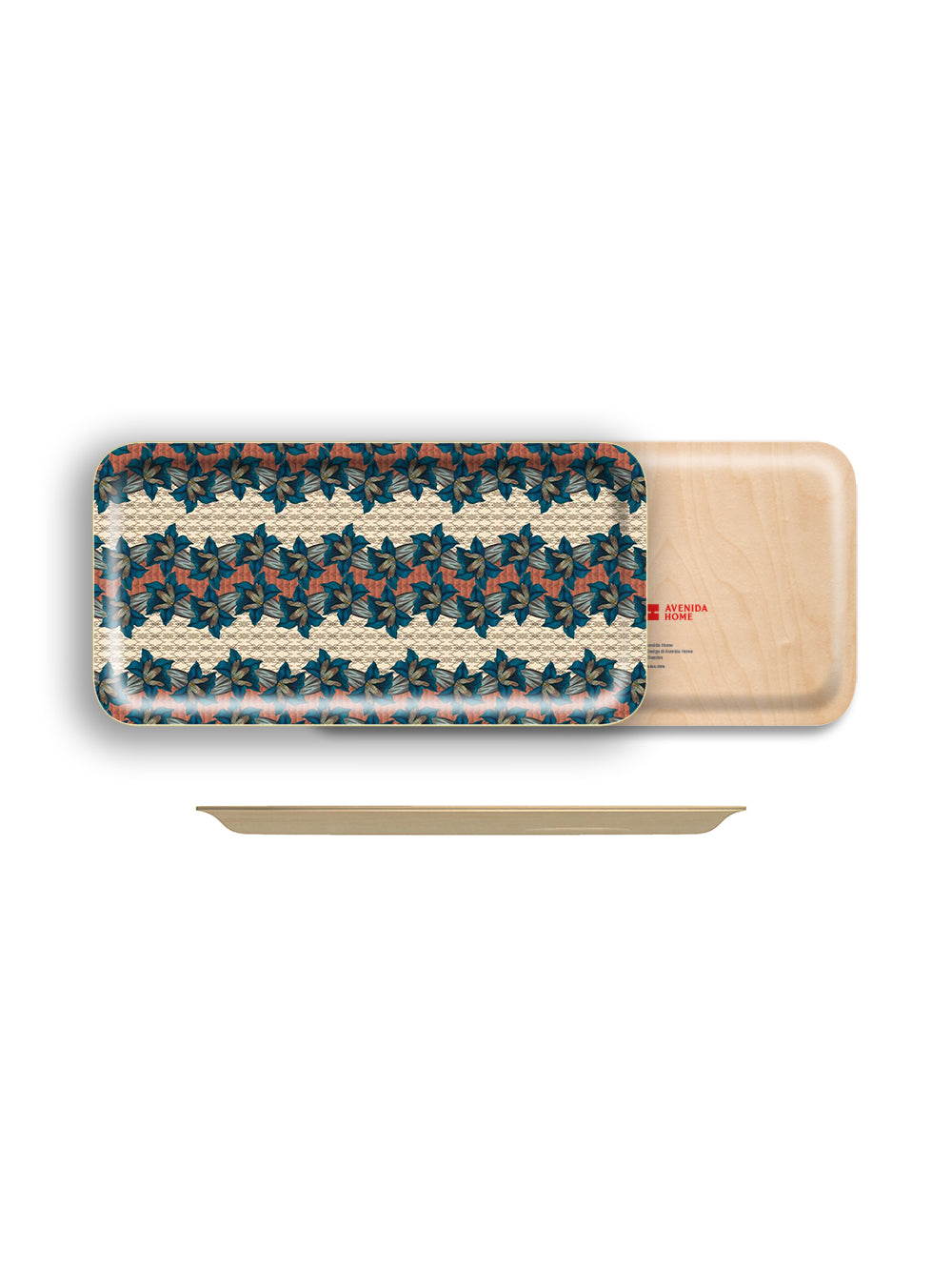 Blue Trumpet Narrow Tray