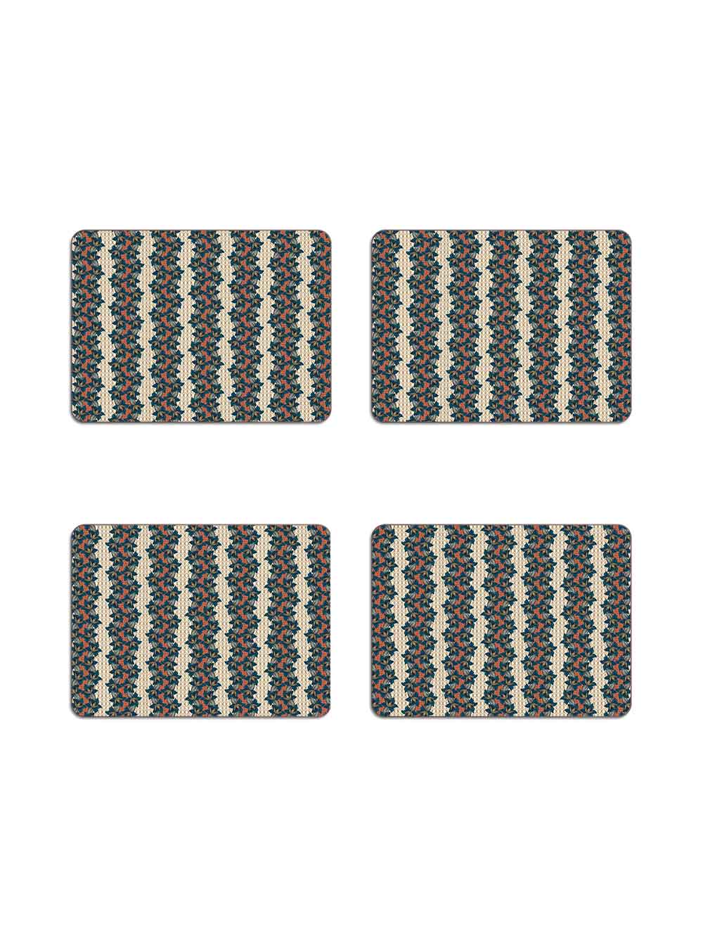 Blue Trumpet Table Mat Set Design by Avenida Home with PATCH NYC 