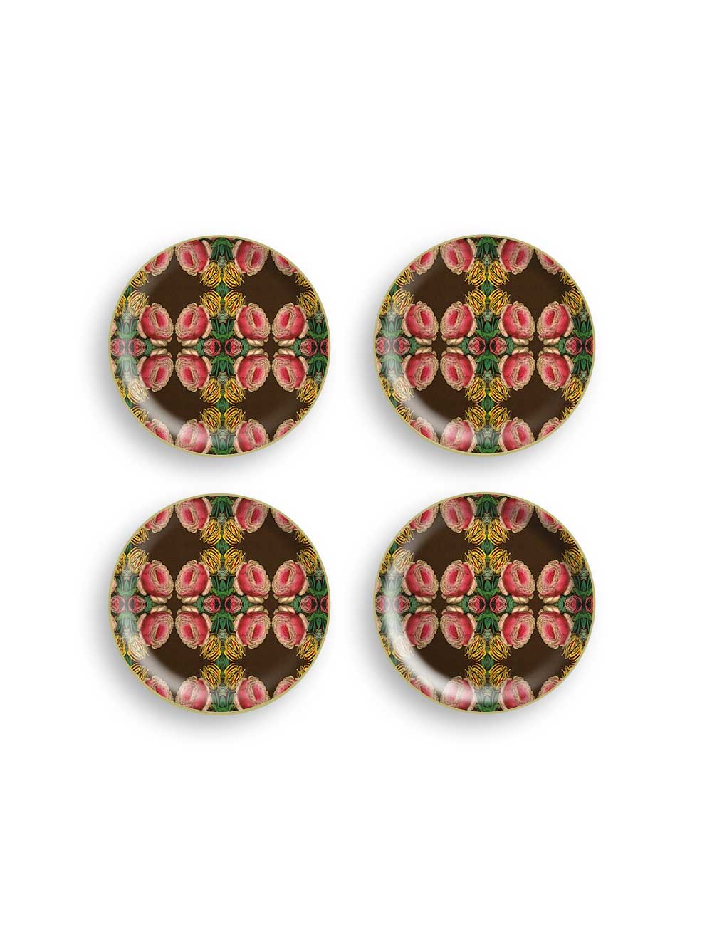 Cabbage Rose Mini Tray Set