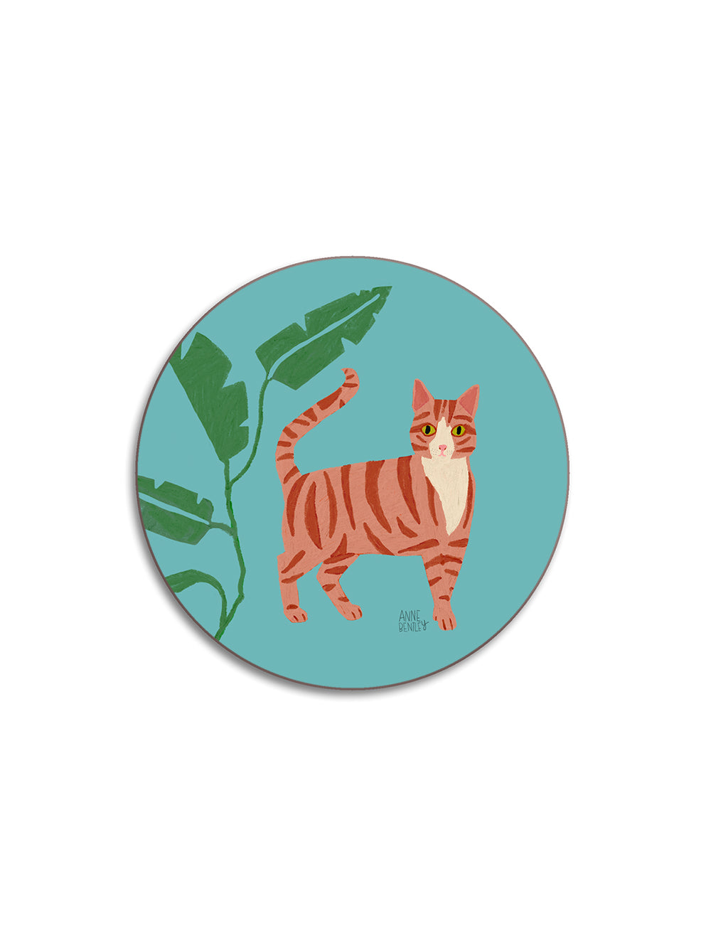 Cats Ginger Tabby Coaster