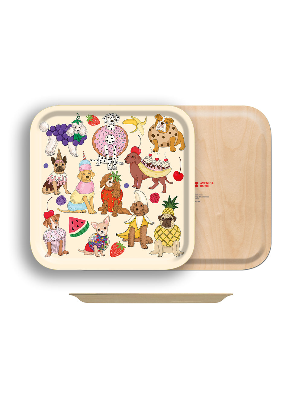 Dogs Dessert  Square Tray