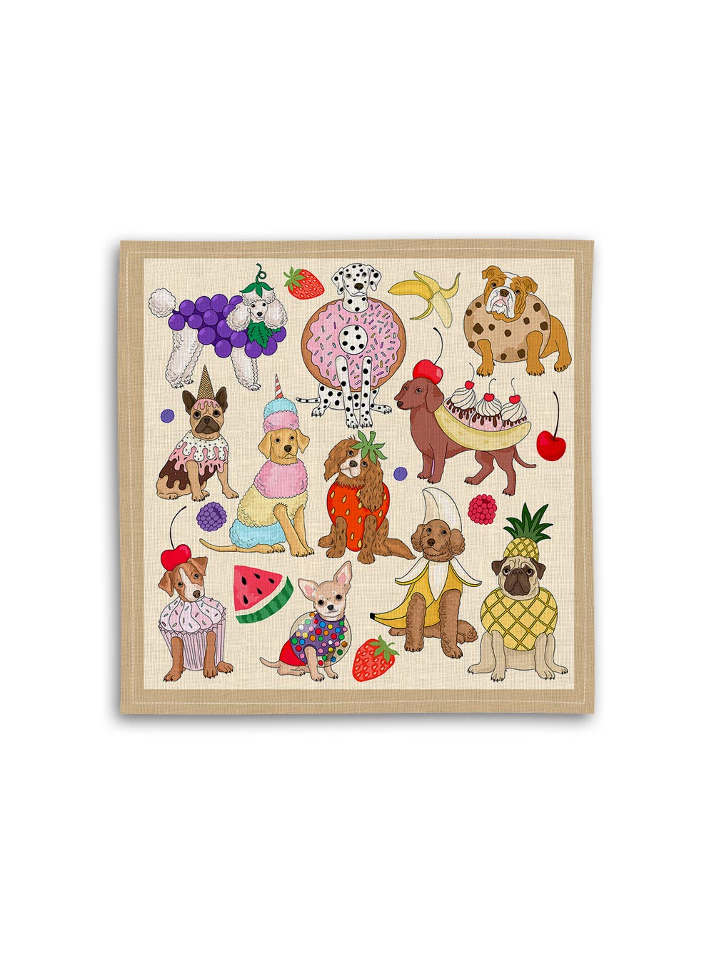 Dogs Dessert Napkin Set