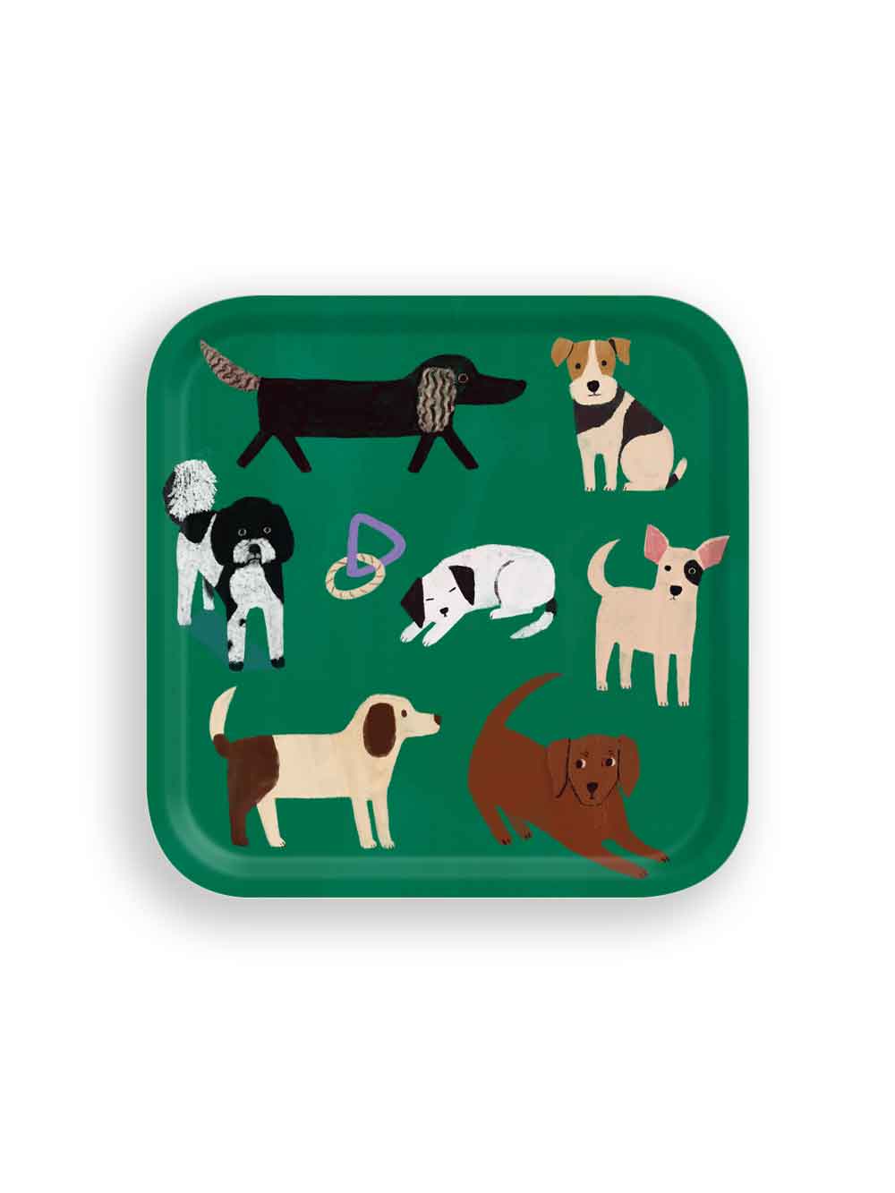 Dogs Small Square Tray