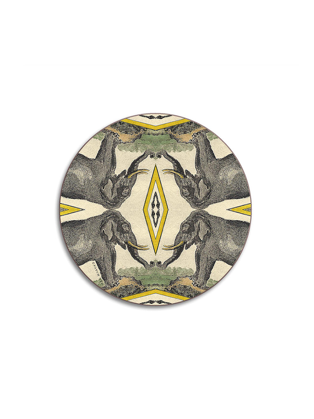 Elephants Round Coasters