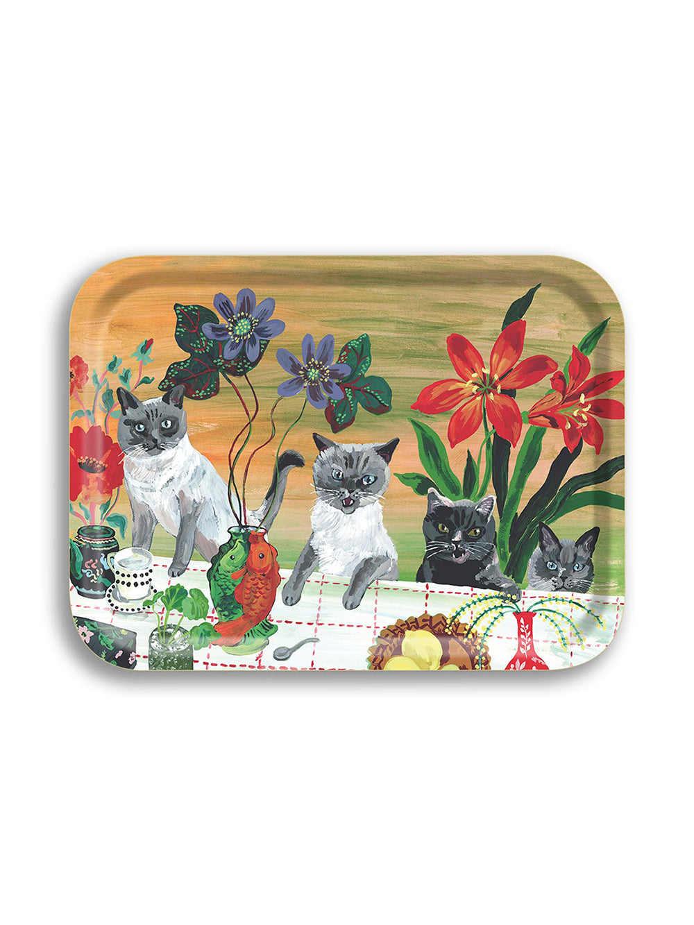 Four Cats Small Tray