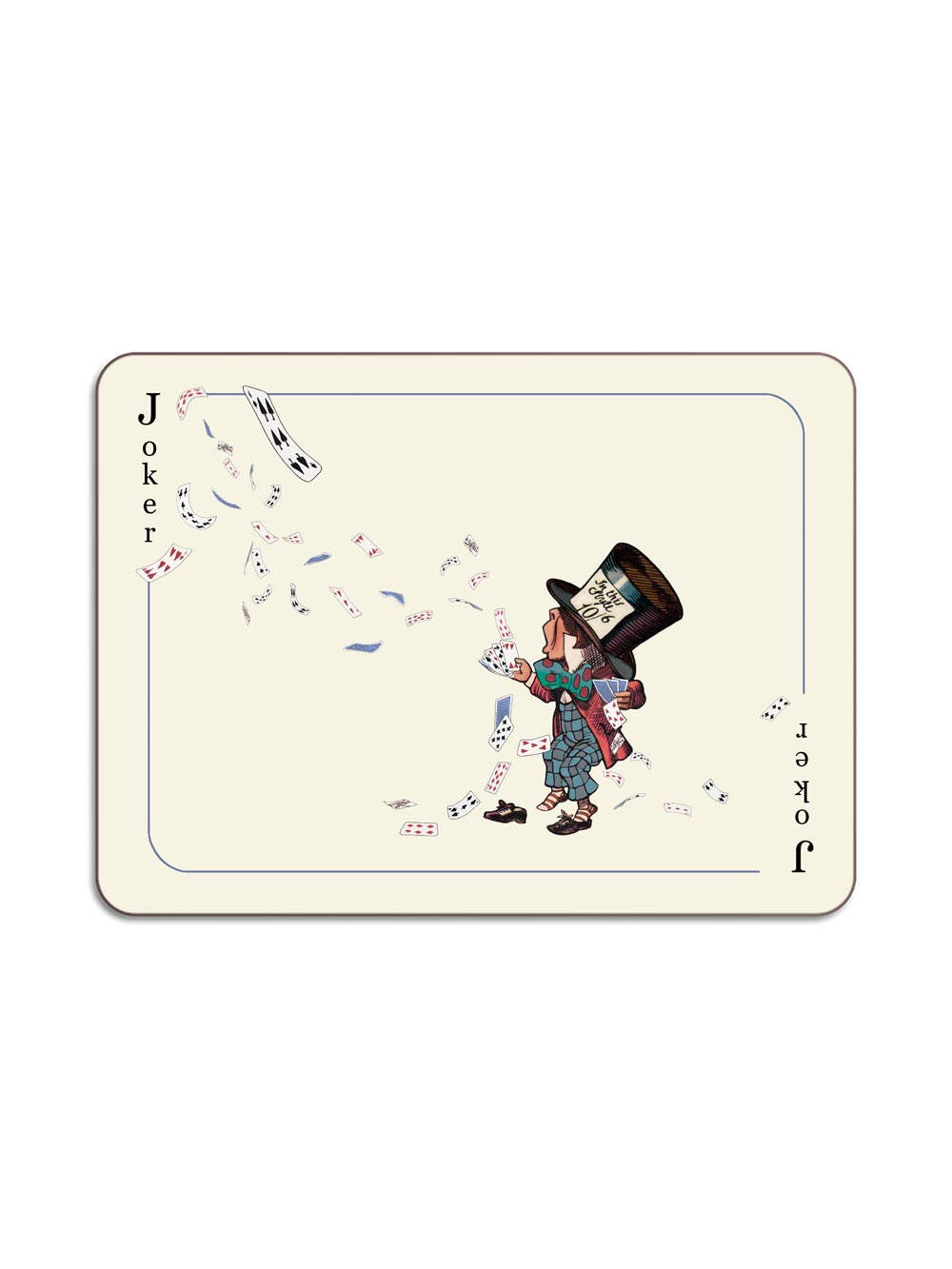 Joker Rectangular Table Mat from Avenida Home with artwork by Louise Krik 