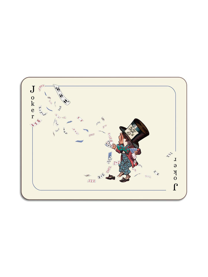 Joker Rectangular Table Mat from Avenida Home with artwork by Louise Krik 