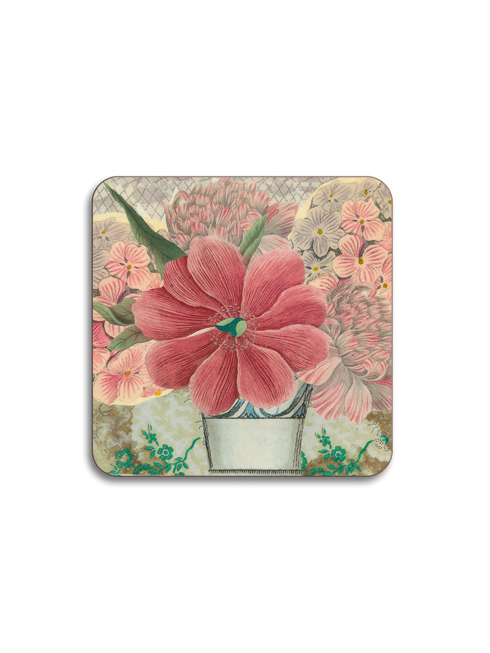 Joy of Flowers Square Coaster