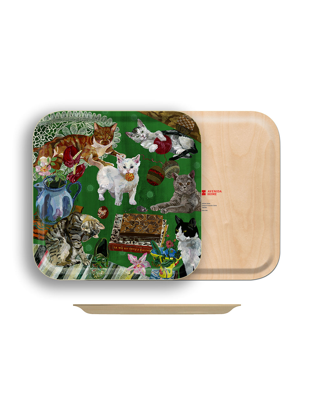 Les Chats Square Tray