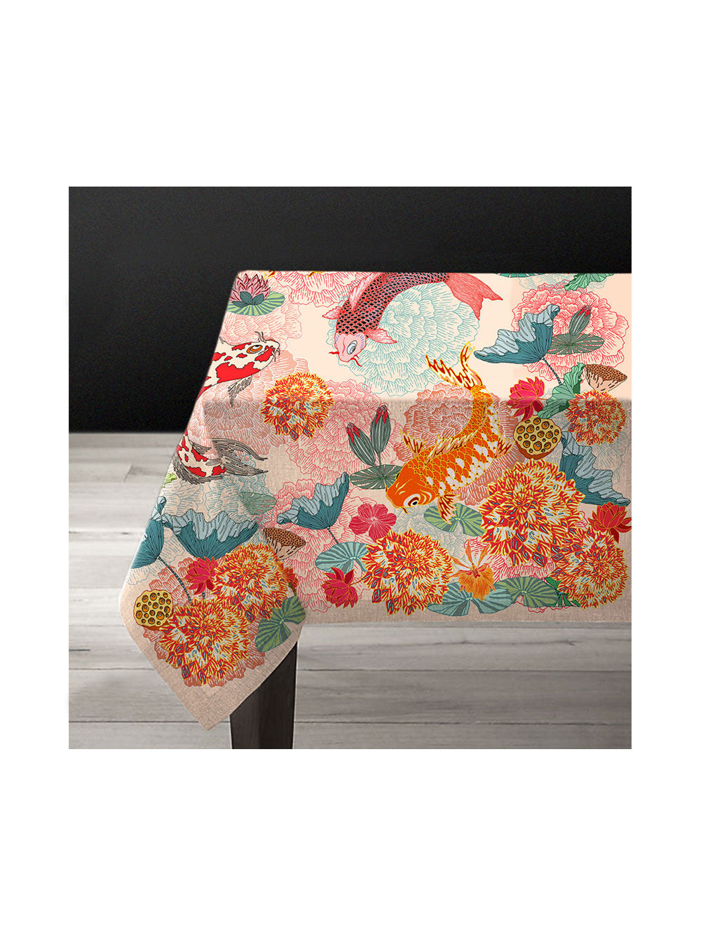 Lotus Large 1.5 x 3m Linen Tablecloth Design by Studio Avenida, Avenida Home’s own brand