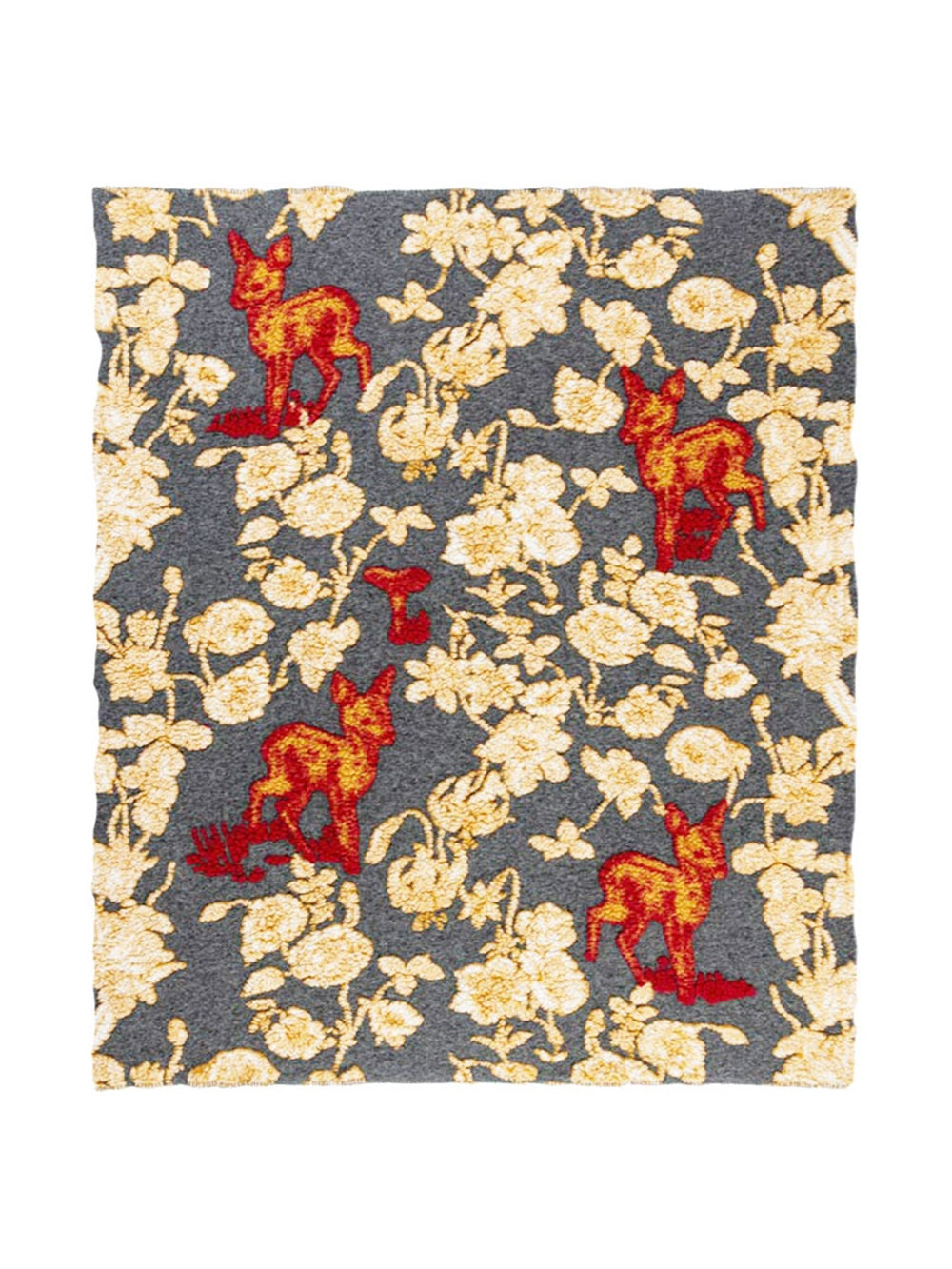 Magic Bambi Forest Textured Wool Blanket