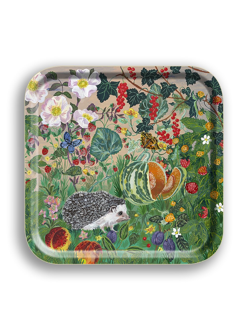 Mes Amis Du Potager Square Tray