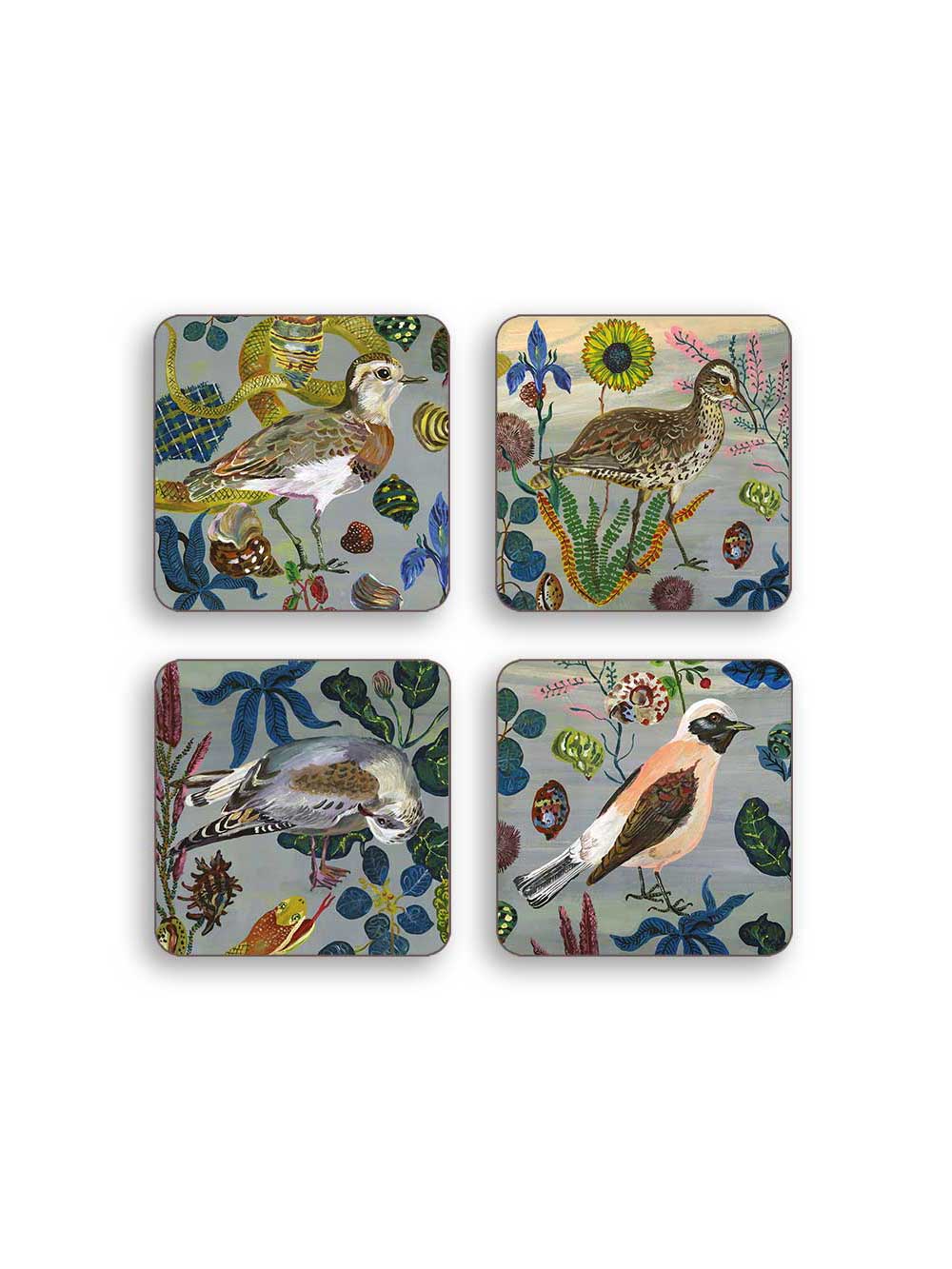 Birds in the Dunes Set of 4 Coasters