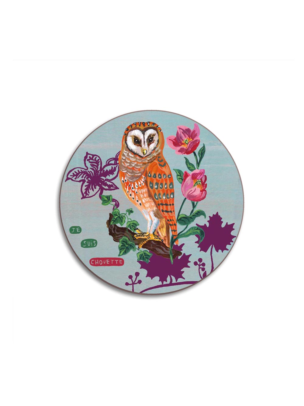 Owls and Squirrels Coaster