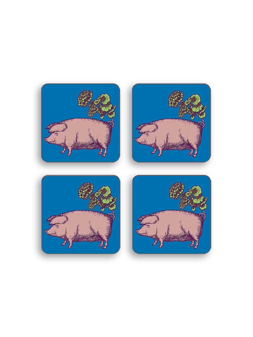 Pig Set of 4 Coasters