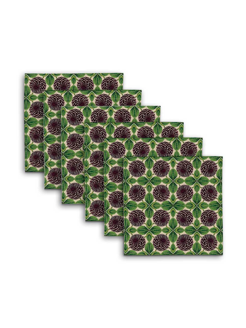 Purple Dahlia Napkin Design by Avenida Home with PATCH NYC 