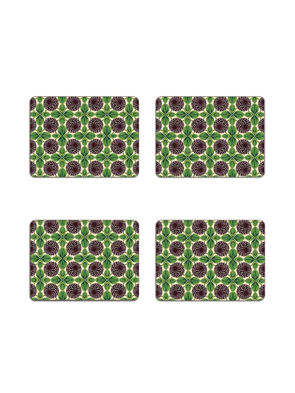 Purple Dahlia Table Mat Set Design by Avenida Home with Patch NYC