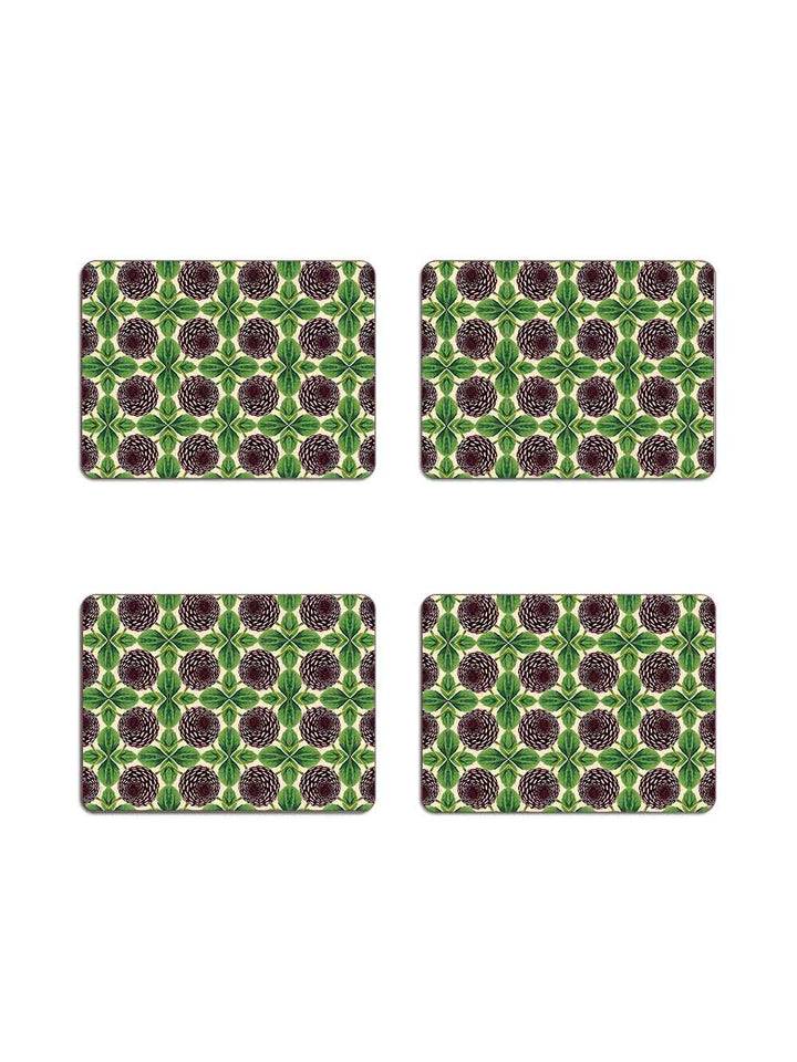 Purple Dahlia Table Mat Set Design by Avenida Home with Patch NYC