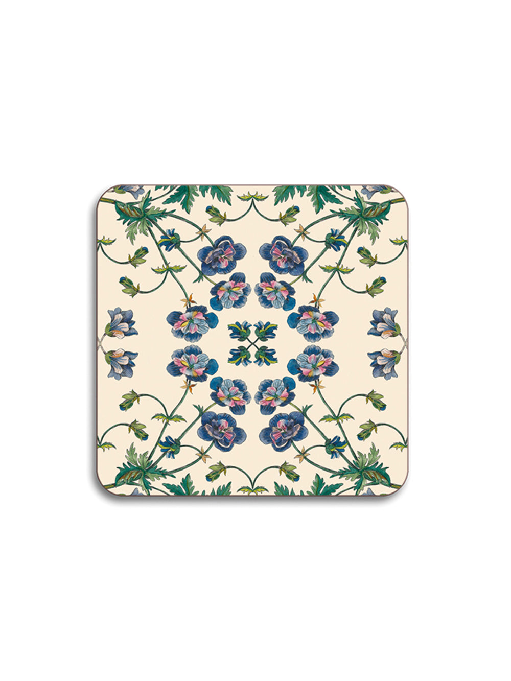 Purple Poppies Square Coaster