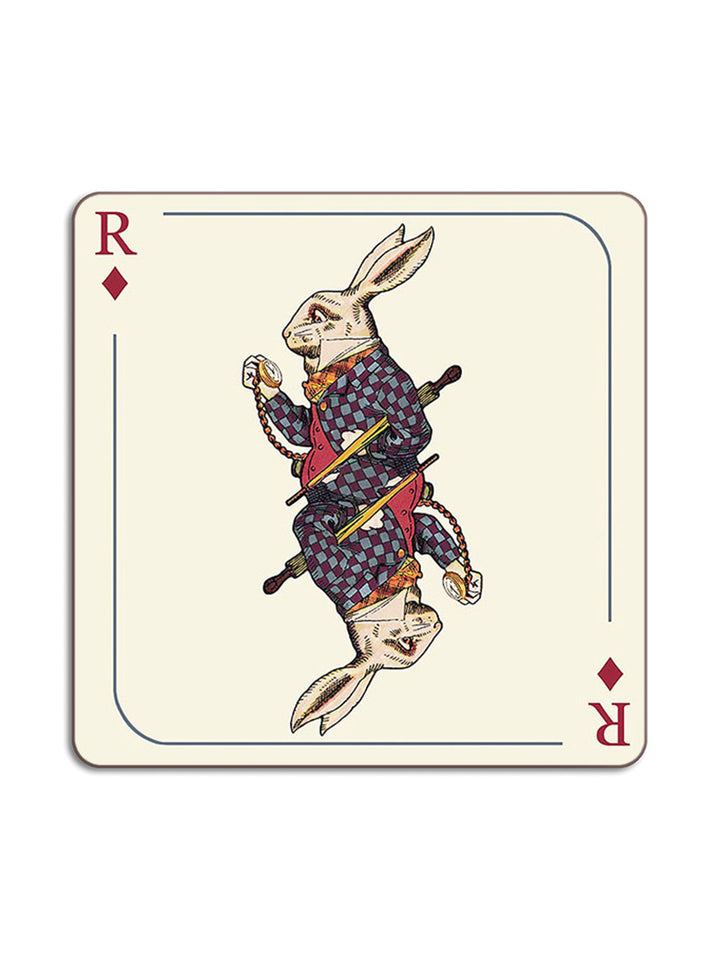 Rabbit Square Placemat from Avenida Home with artwork by Louise Krik