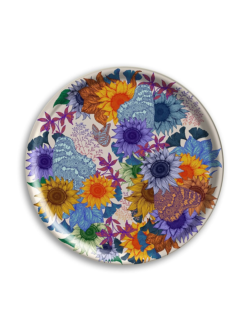 Sunflower Large Round Birchwood Tray Design by Studio Avenida, Avenida Home’s own brand