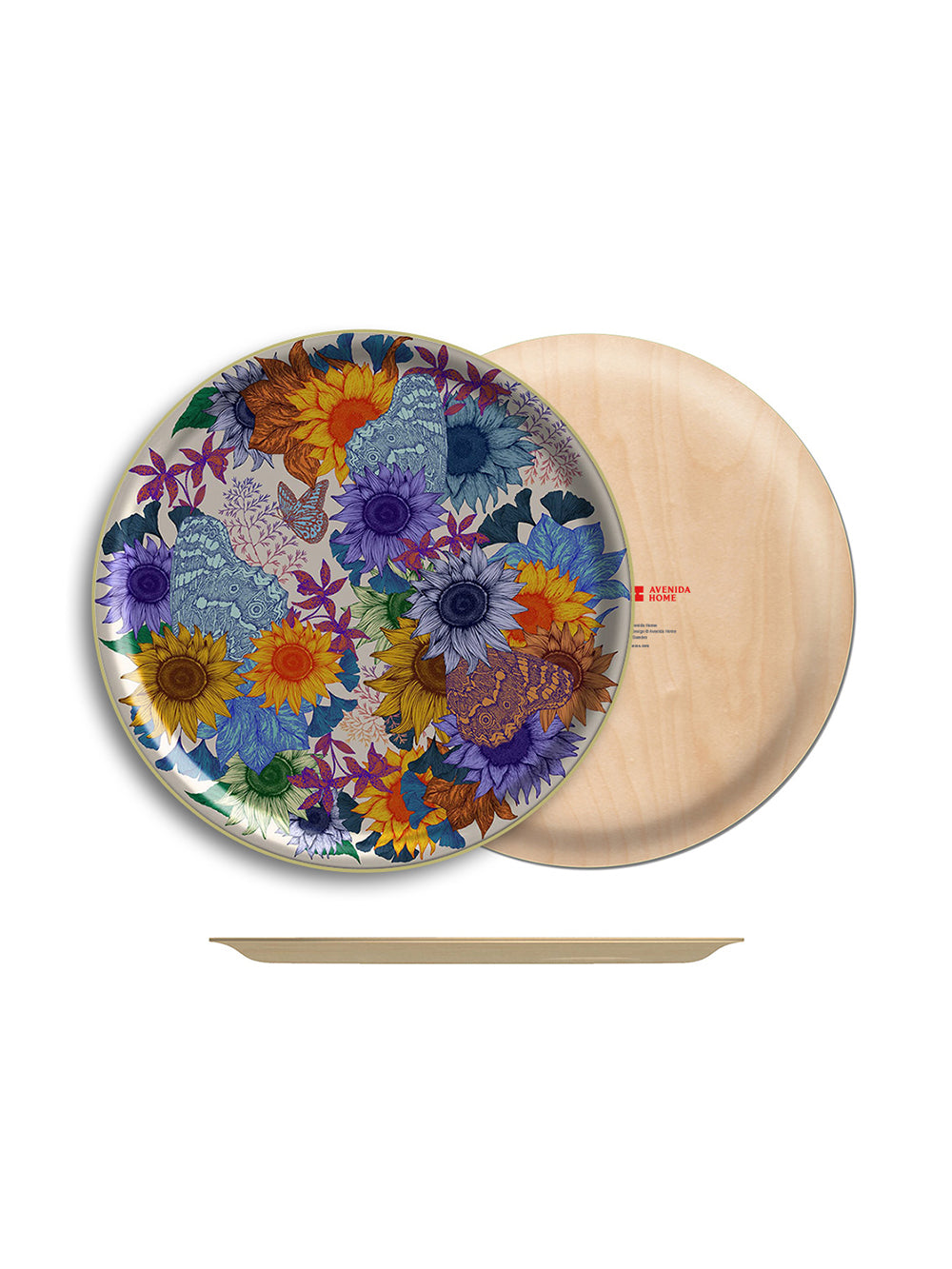 Sunflower Large Round Tray