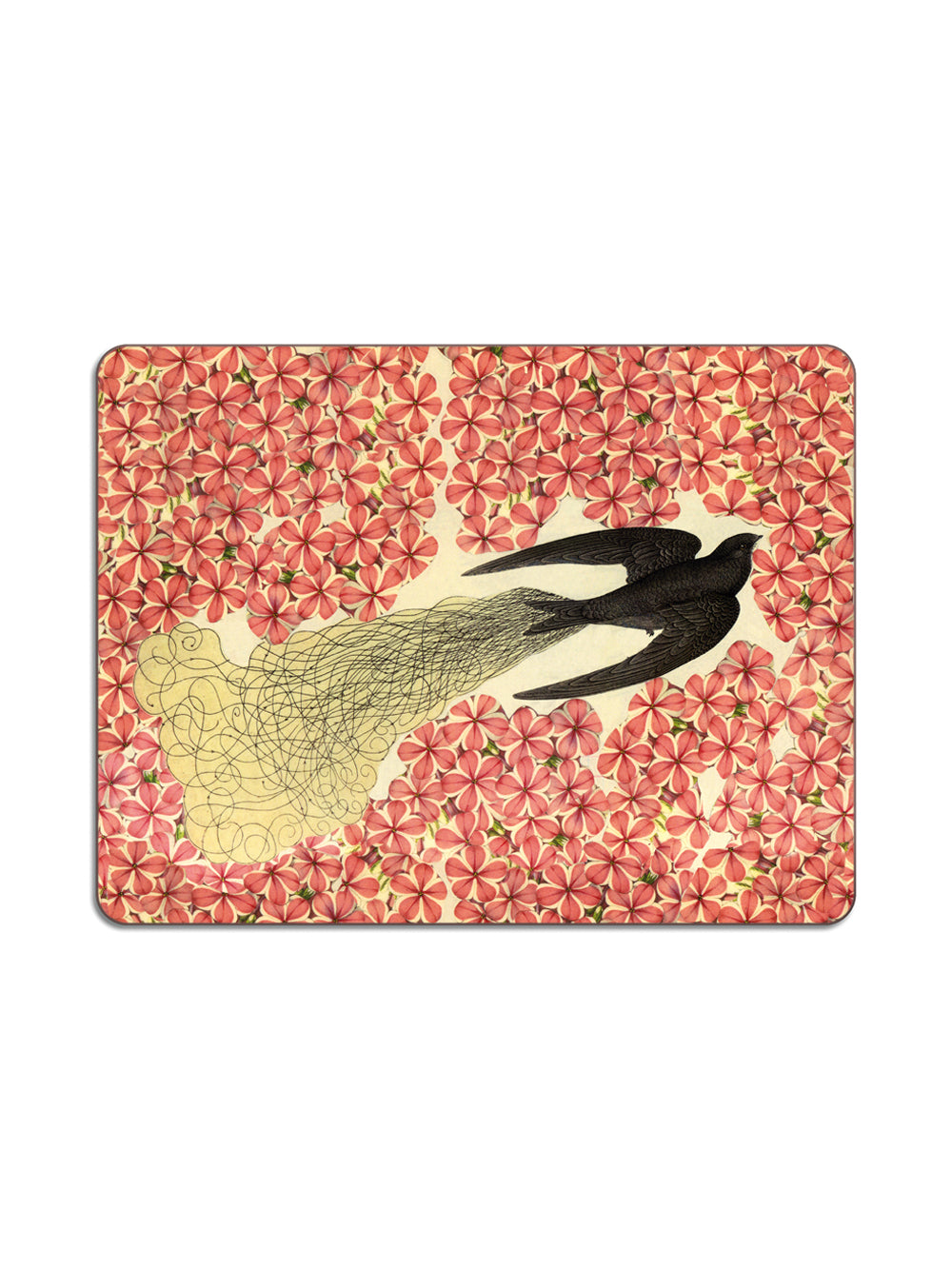 Swift Rectangular Table Mat from Avenida Home with artwork by John Derian