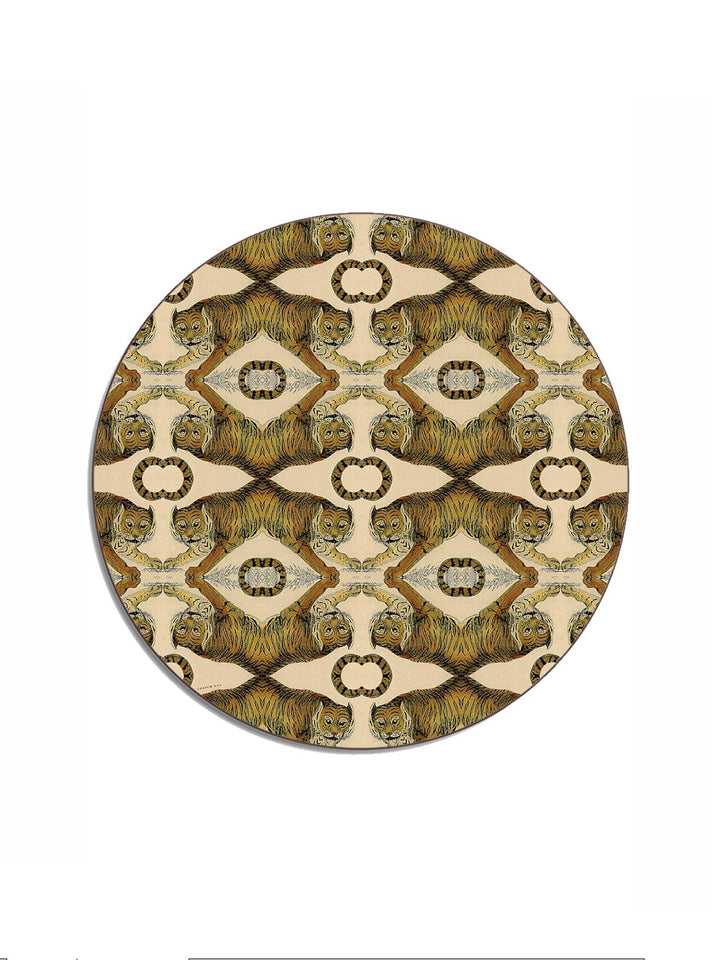 Tiger Round Placemat Design by Avenida Home with PATCH NYC 