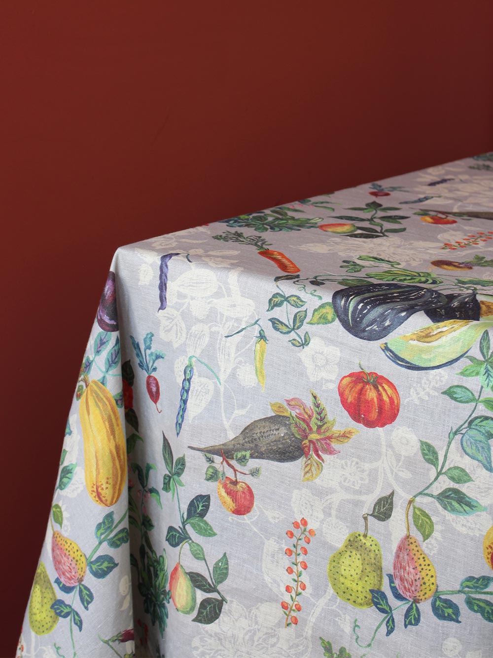 Veggies Large 1.5 x 3m Linen Tablecloth