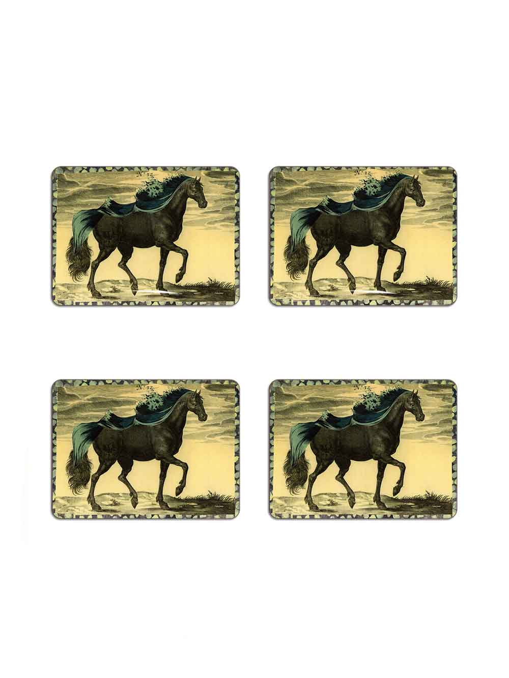 Wave Horse Set of 4 Table Mats