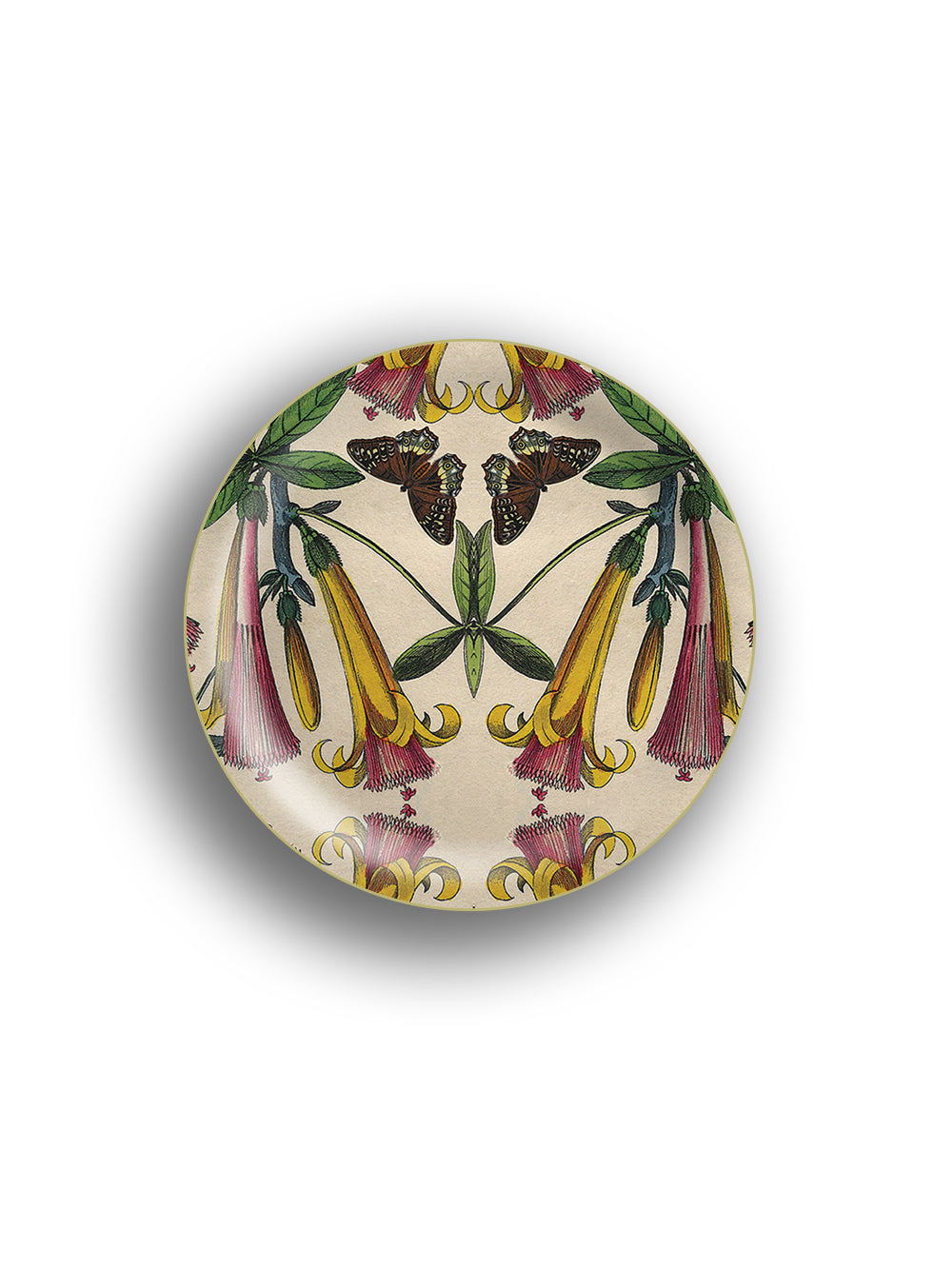 Yellow Flower Birchwood Mini Tray Design by Avenida Home with PATCH NYC 