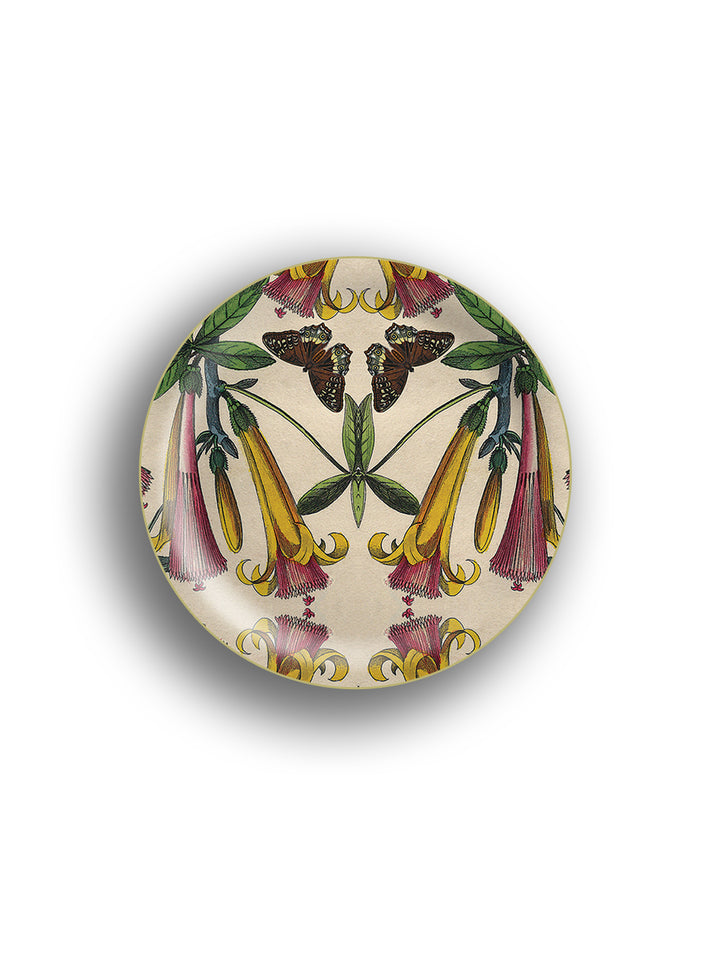Yellow Flower Birchwood Mini Tray Design by Avenida Home with PATCH NYC 