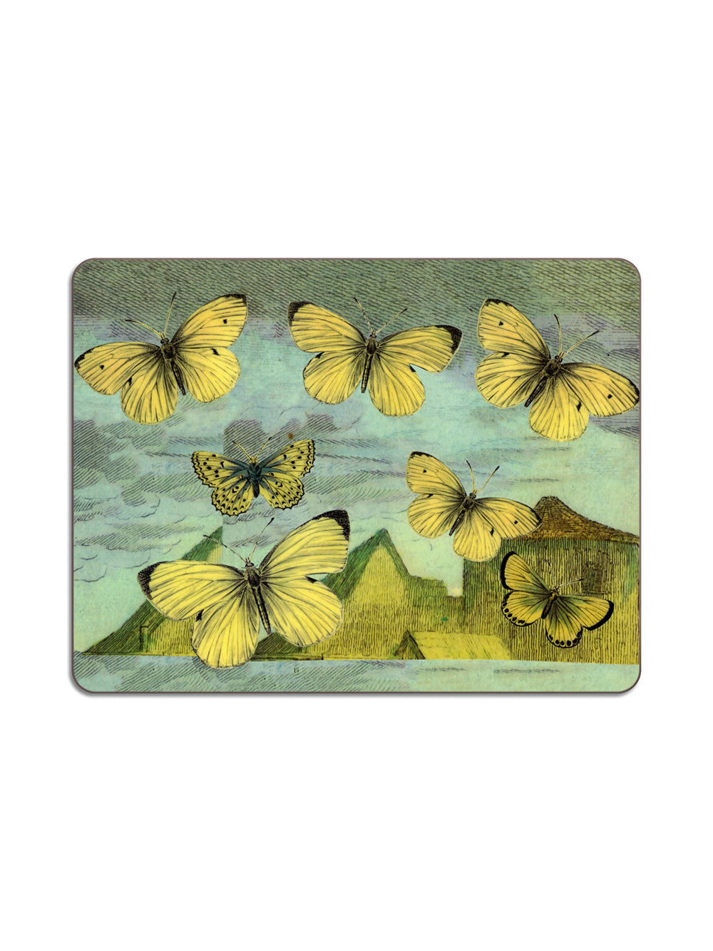 Yellow Butterfly Table Mat