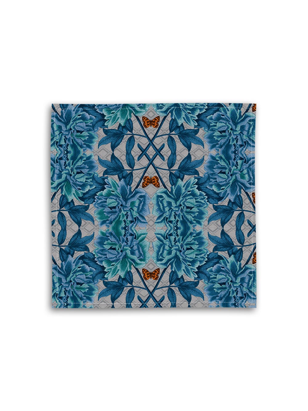 Blue Tree Peony Napkin