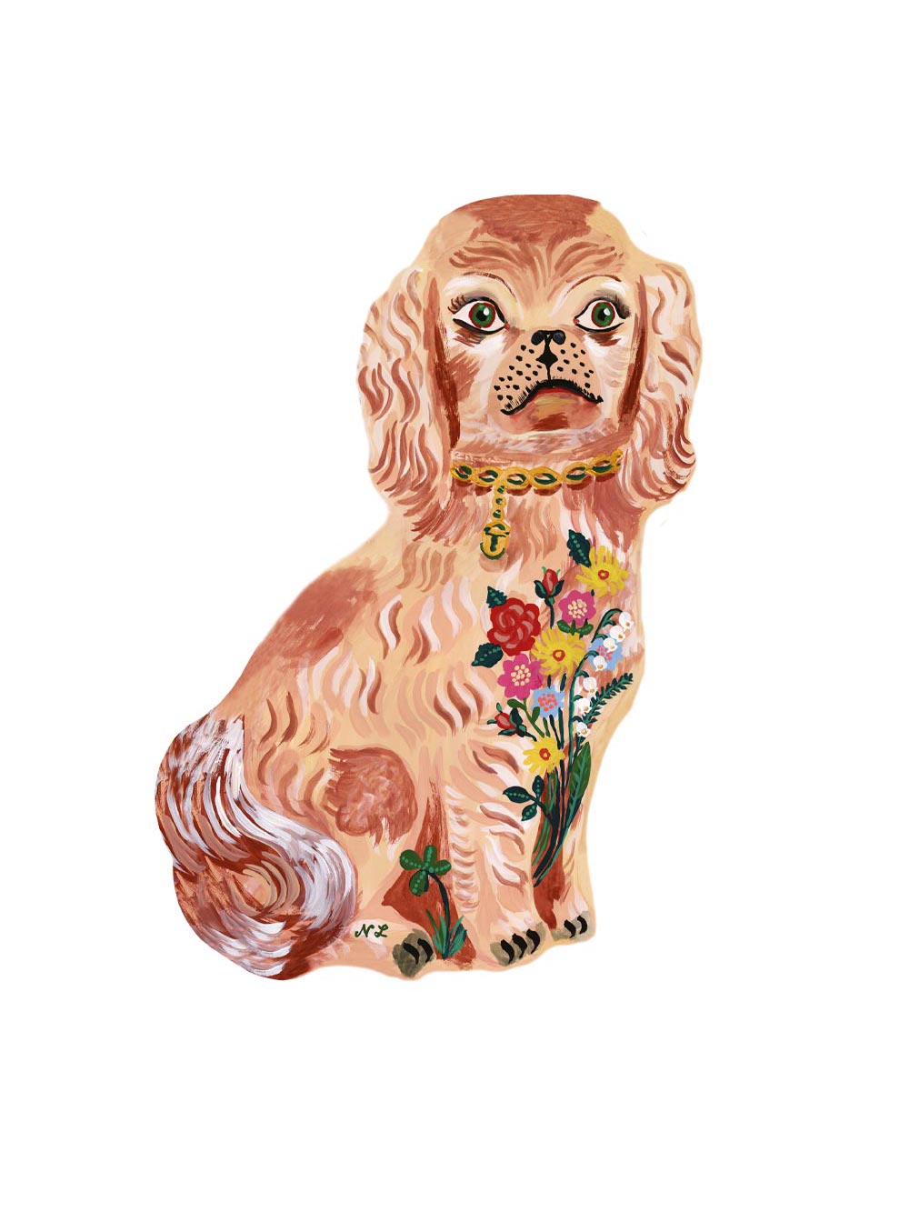King Charles Spaniel Serving Board