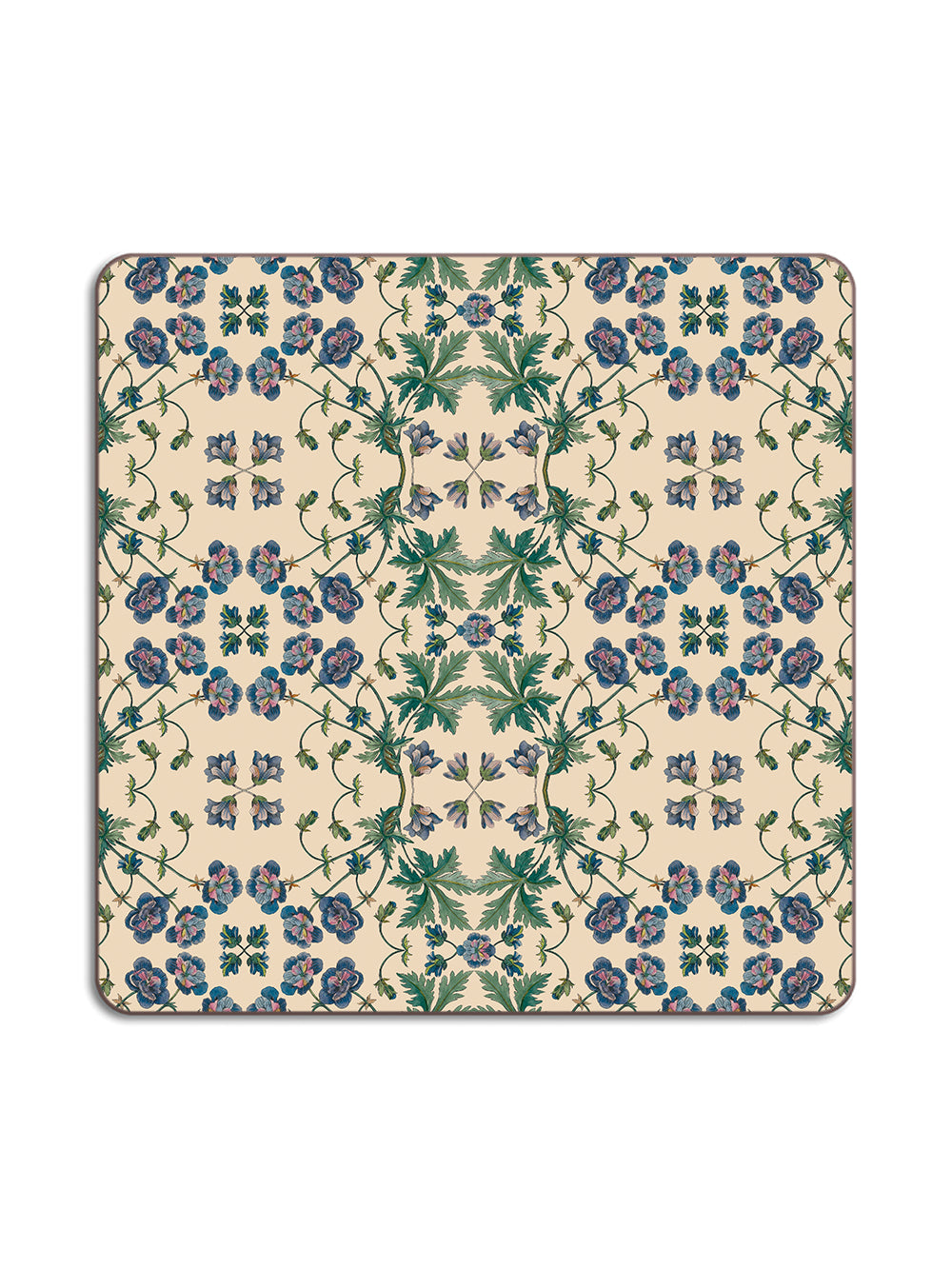 Purple Poppies Square Placemat Design by Avenida Home with PATCH NYC 