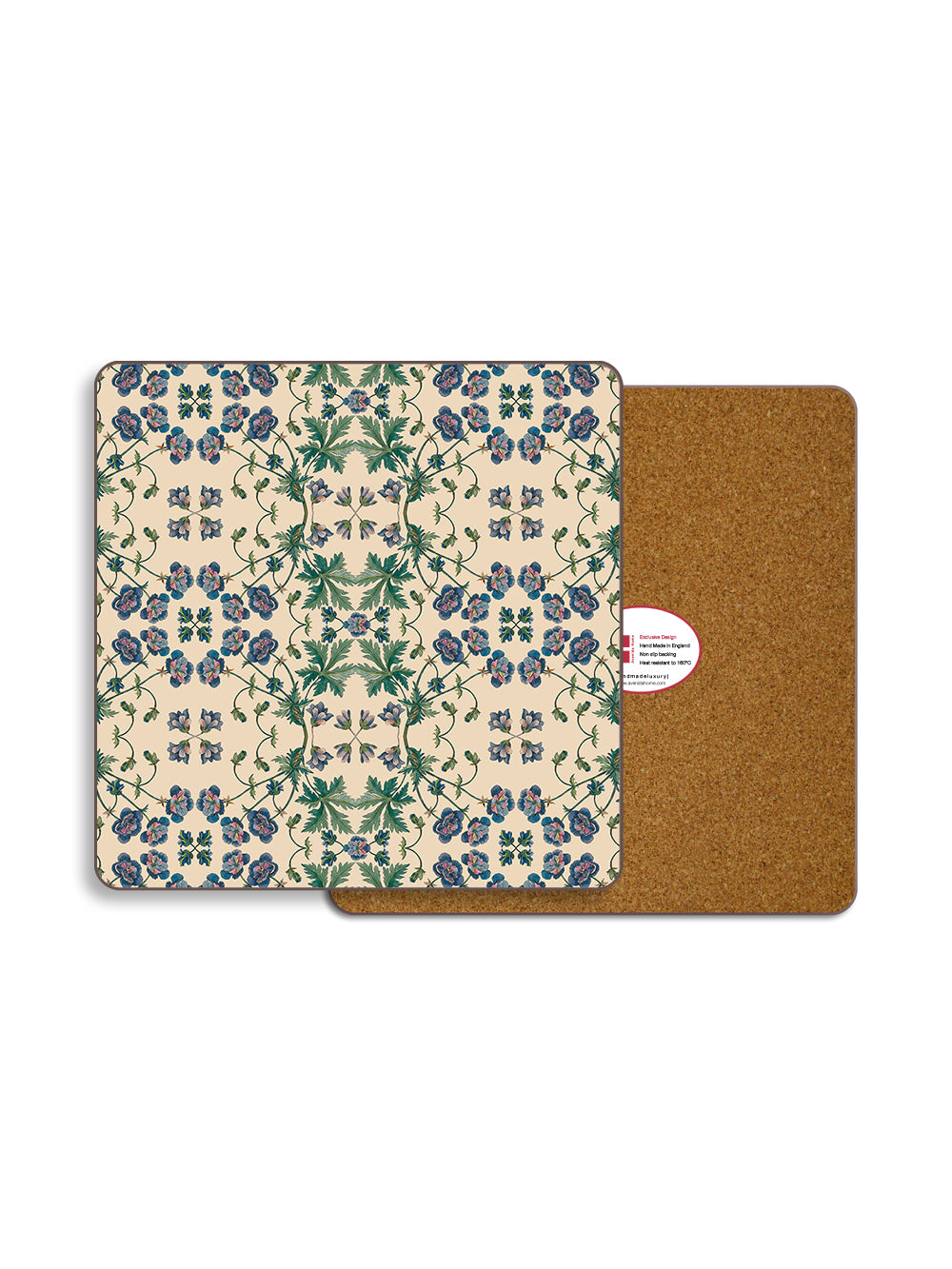 Purple Poppies Square Luncheon Placemat