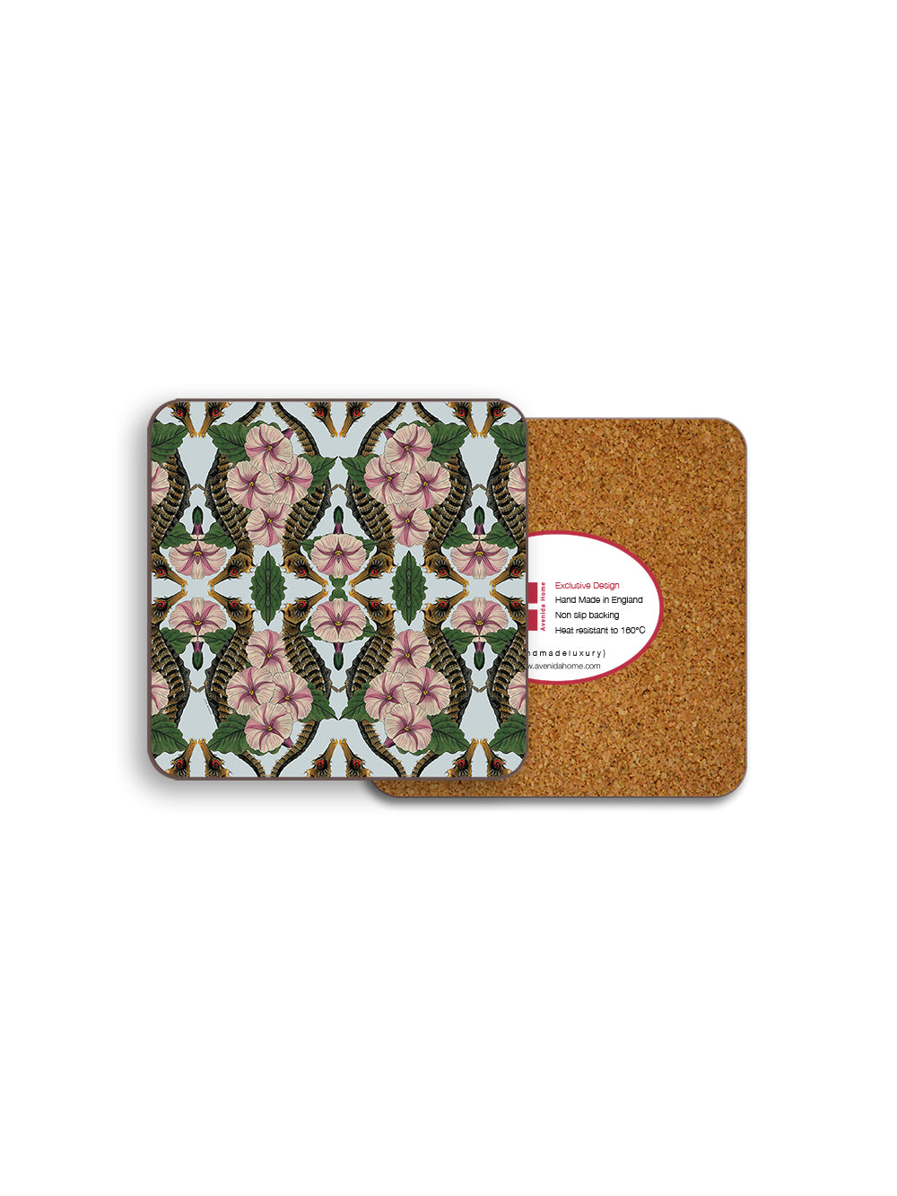 Seahorse Floral Coaster